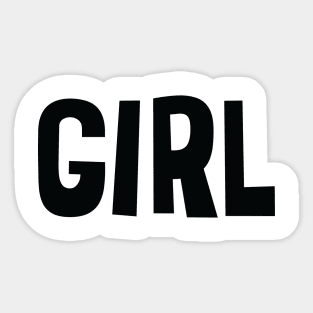 Simple & stylish Girl Sticker